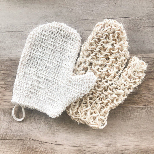 Natural Sisal Bath Mitt - Organic Exfoliating glove