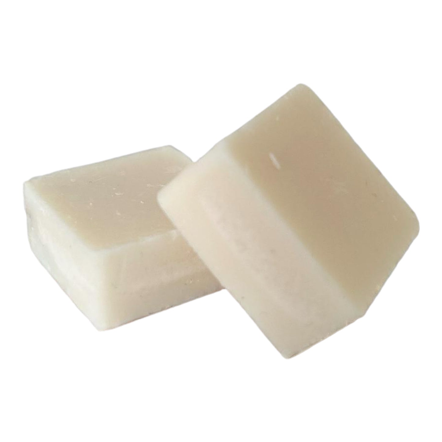 fresh linen wax melts two on a white background