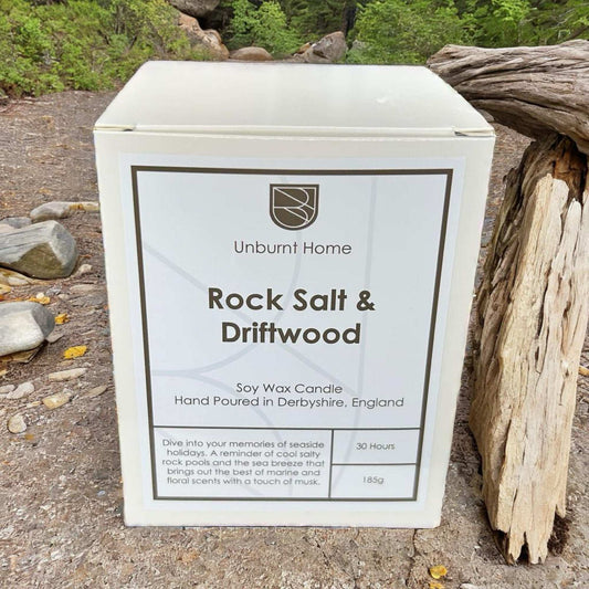 Rock Salt & Driftwood Soy Wax Candle