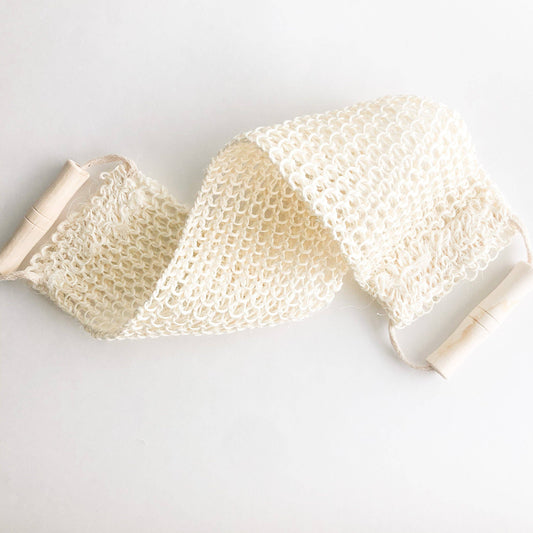 Natural Sisal Back & Body Scrubber - Organic Biodegradable