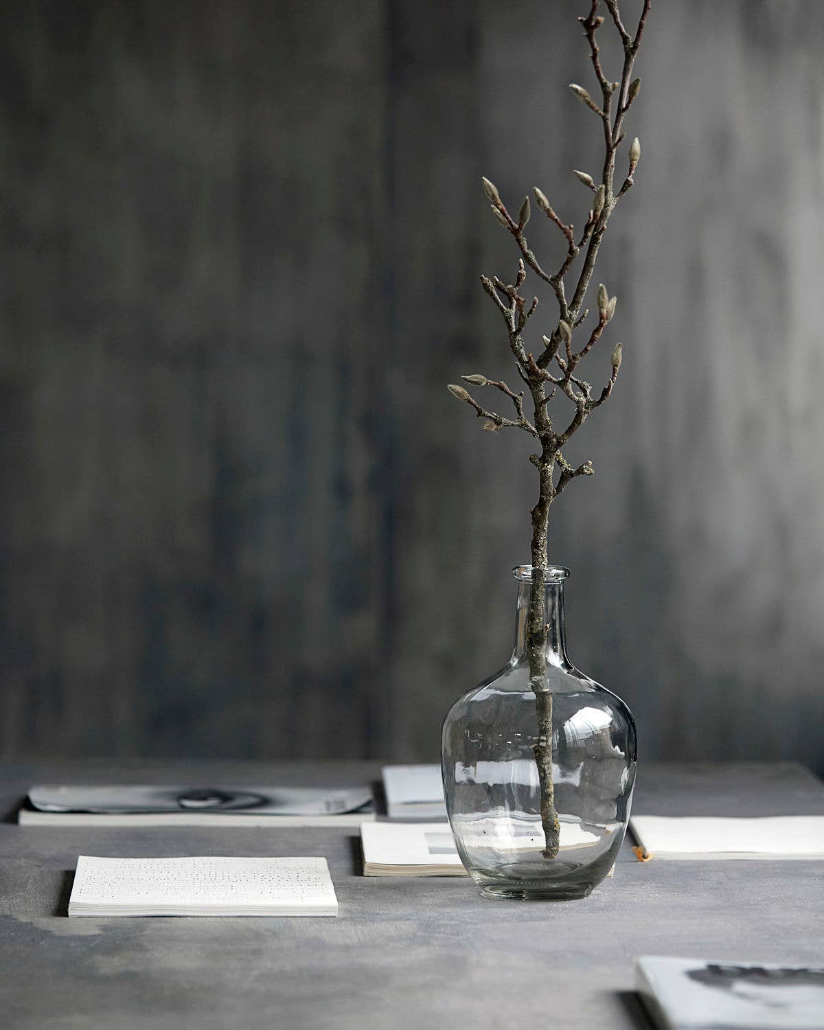 Glass Bottle Vase | Recycled Glass | Height 25cm