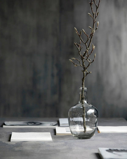 Glass Bottle Vase | Recycled Glass | Height 25cm