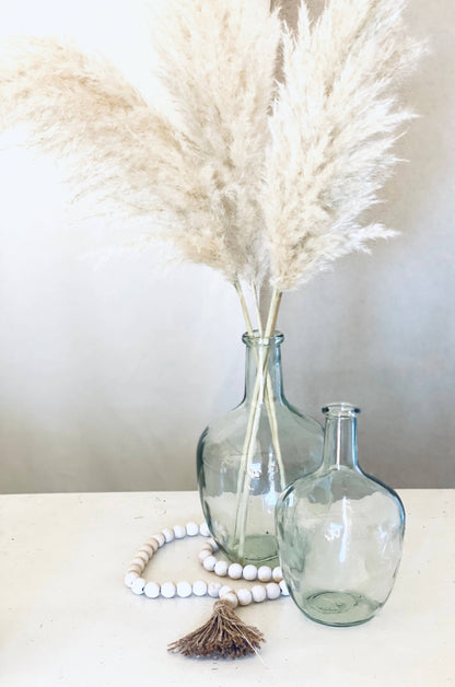 Glass Bottle Vase | Recycled Glass | Height 25cm