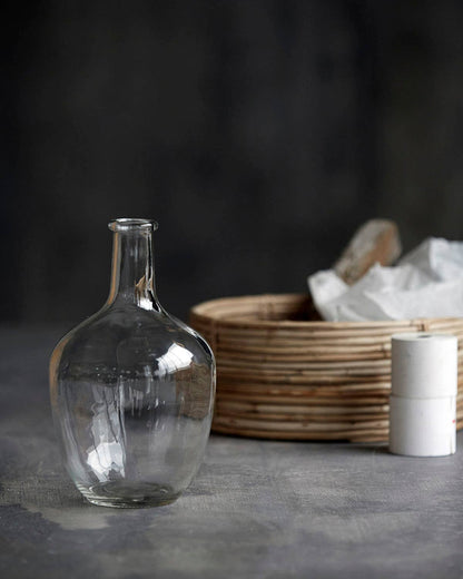 Glass Bottle Vase | Recycled Glass | Height 25cm