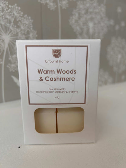 Warm Woods and Cashmere Wax Melts - Pack of 6