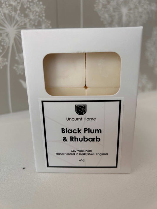Black Plum & Rhubarb Wax Melts - Pack of 6