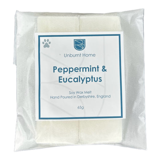 Eucalyptus Wax Melts on white background