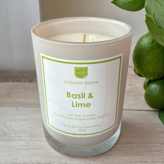 Basil & Lime Soy Wax Candle 20cl