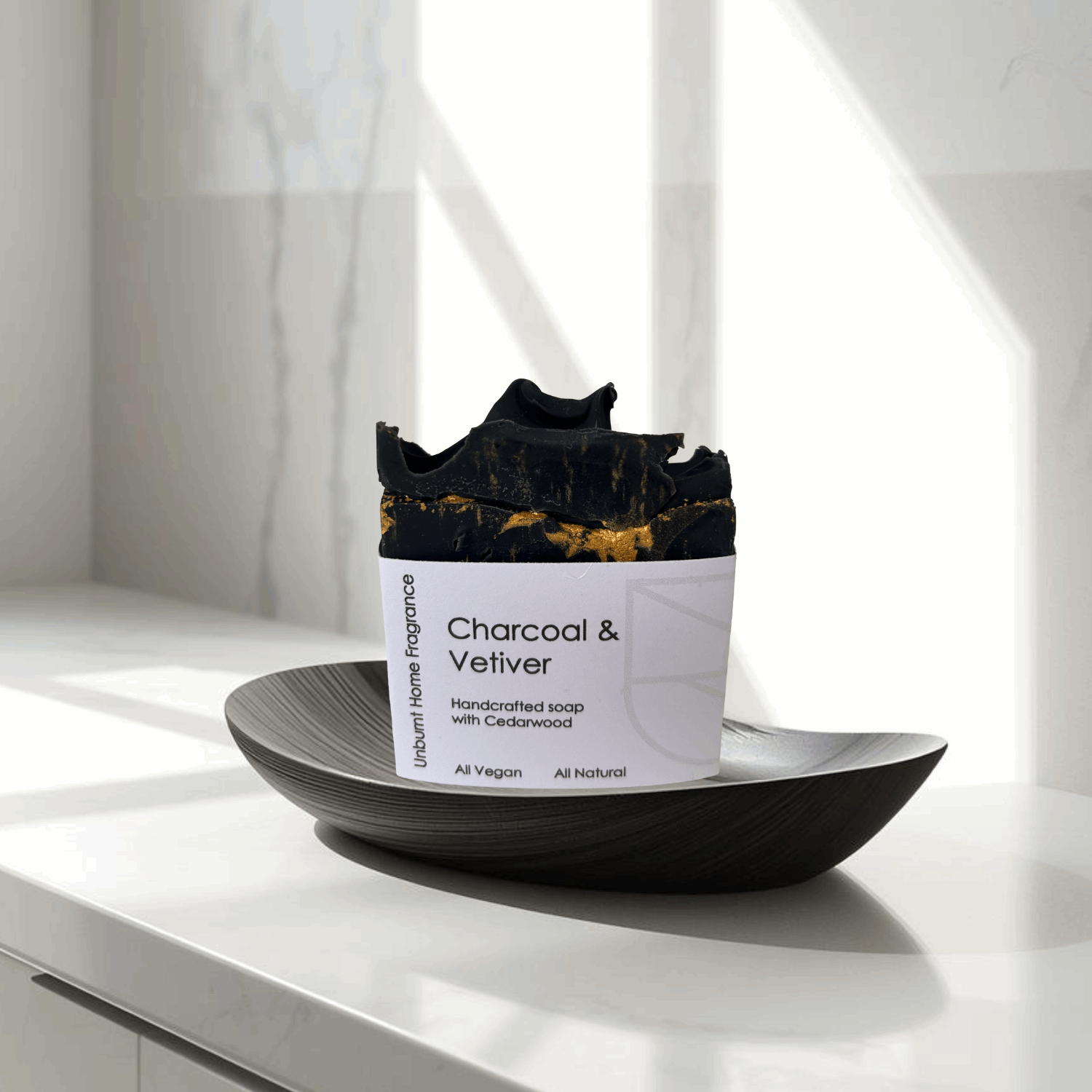 Charcoal Vetiver and Cedar Wood Soap