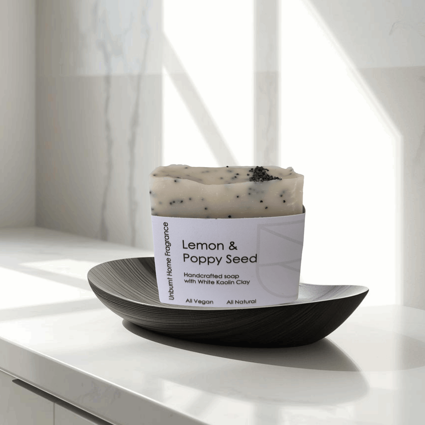 Lemon and poppy seed soap