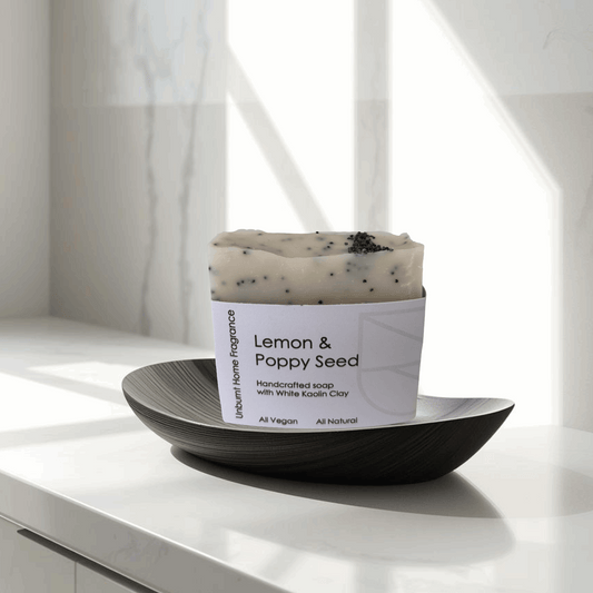 Lemon and poppy seed soap